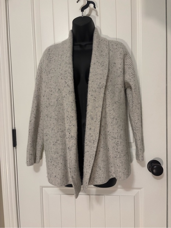 Lands' End Sweaters - Lands’ End 100% Cashmere Donegal Open Front Shawl Cardigan Sweater Petite M